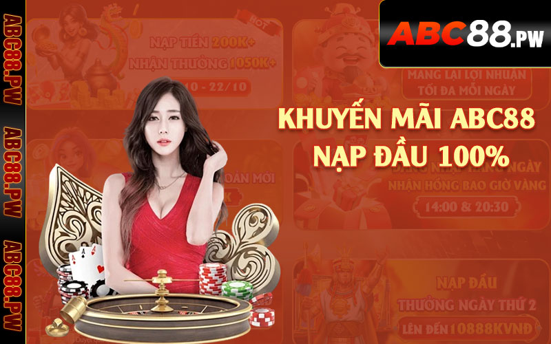 Khuyến mãi ABC88 nạp đầu 100%