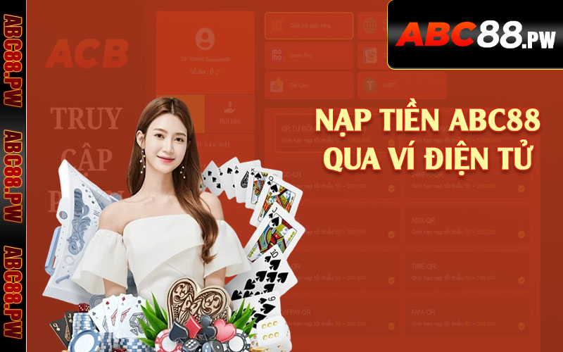 Nạp tiền ABC88 qua ví điện tử 